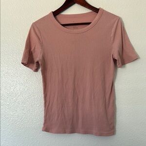 A New Day Pink Fitted Short Sleeve Tee